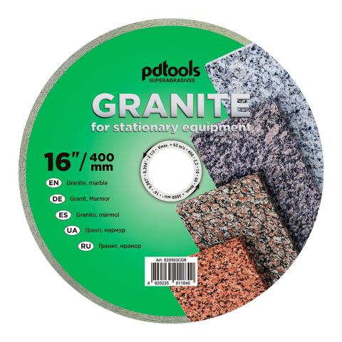 Круг алмазний вiдрiзний GRANITE 1A1R 400*60 для стаціонарного обладнання 