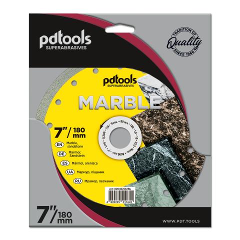 Круг алмазний вiдрiзний MARBLE 1A1R 180 для ручного інструменту