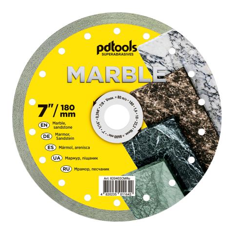 Круг алмазний вiдрiзний MARBLE 1A1R 180 для ручного інструменту